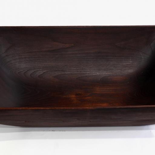 Große Schale in Rüster,  gebeizt mit Eisenchlorid, H: 17,3, B: 77,5 T: 39,4cm