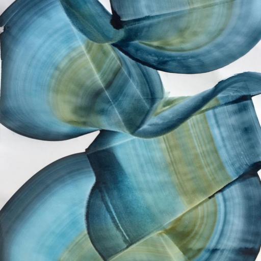 Andreas Jungk, folded, Acryl auf Papier, 150x75cm, 4500 Euro