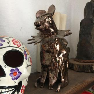 Mausepokal, 2015, 24x15cm, glasierte Keramik