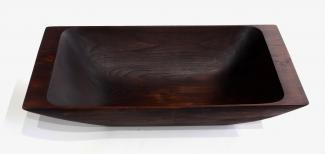 Große Schale in Rüster,  gebeizt mit Eisenchlorid, H: 17,3, B: 77,5 T: 39,4cm