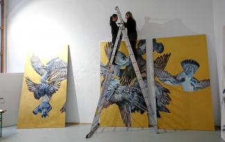 FREISCHEIN Weise Galerie und Kunsthandel Chemnitz: Eva Blanché / Haiying Xu / Hanne Kroll / Kerstin Skringer Lydia Thomas / Simone Strasser / Susu Gorth / Yih-Han Wu Ausstellungsgespräch im Kunstsalon Rosenhof:  Donnerstag, 14. Februar 2019, um 19.00 Uhr  Frau Dr. phil. h.c. Ingrid Mössinger im Gespräch mit dem Chemnitzer Kulturjournalisten Matthias Zwarg